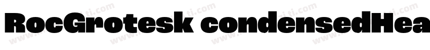 RocGrotesk condensedHeavy字体转换